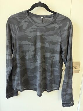 Lululemon Long-Sleeve Camo Active Top